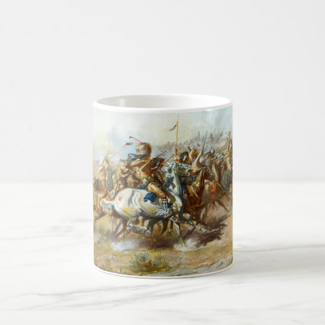 Det Custer slagsmål av Charles Marion Russell Kaffemugg (Center)