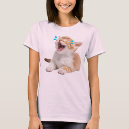Det där är Hiss-terical Cute Laughing Cat. T Shirt