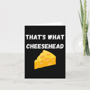Det där Cheesehead - Lustigt Grönt Bay Football Kort