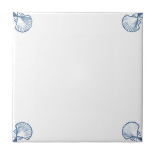 Det Delft fält belägger med tegel med snäckan Kakelplatta