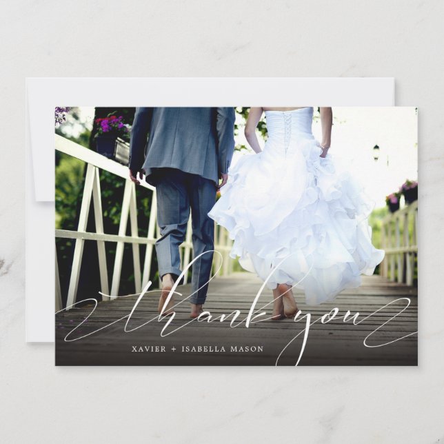 Det delikat tack skrivar fototackkortet (Framsida)