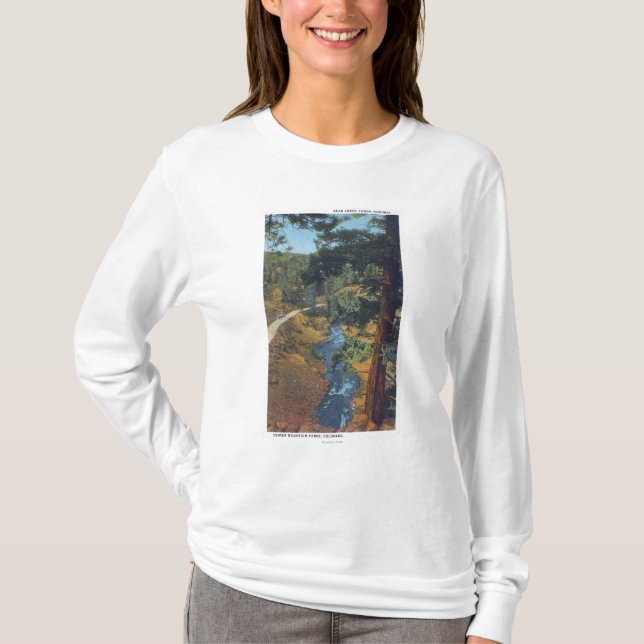 Det Denver berg parkerar, CO - björnbäckkanjon T-shirt (Framsida)