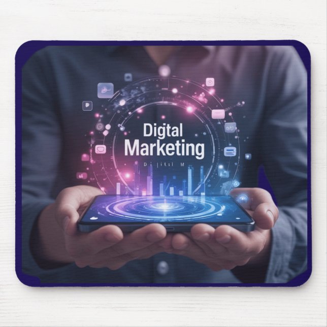 Det digitala Marknadsföring: Futuristiskan Vis Musmatta (Framsidan)