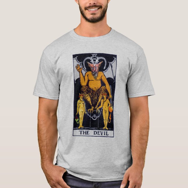 Det djävulenTarot kortet T-shirt (Framsida)