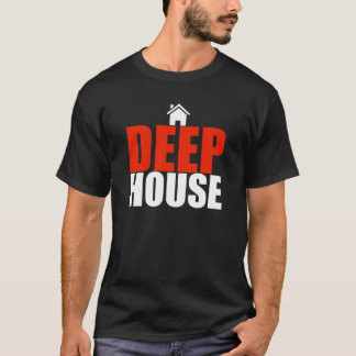 det djupa huset dj utformar musikdesignt-skjortan tee shirt