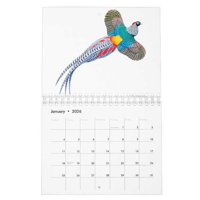 Det djura konstverk av den Carolyn McFann Kalender (Jan 2026)