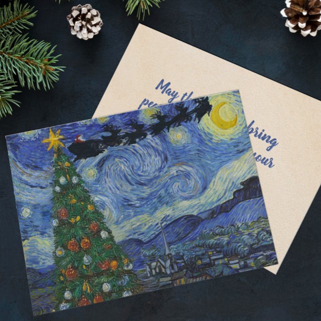 Det dolda nattliga platta julkortet för Helgdag Julkort (Skapare uppladdad)