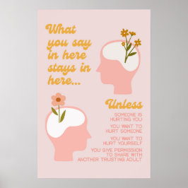 Det du säger här stannar här_psykisk hälsa poster
