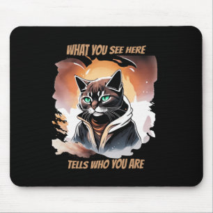 Det du ser här visar vem du är Cat Design Sti Musmatta