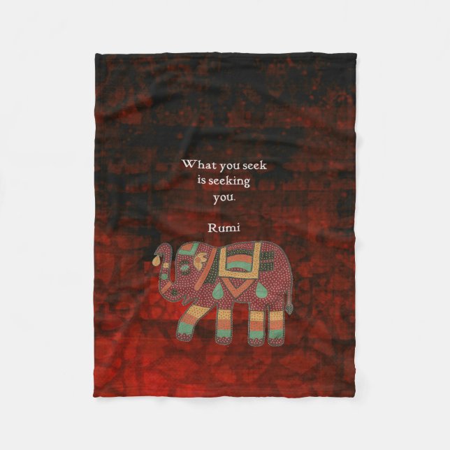 Det du söker citat för inspirationsögoni fleecefilt (Framsidan)