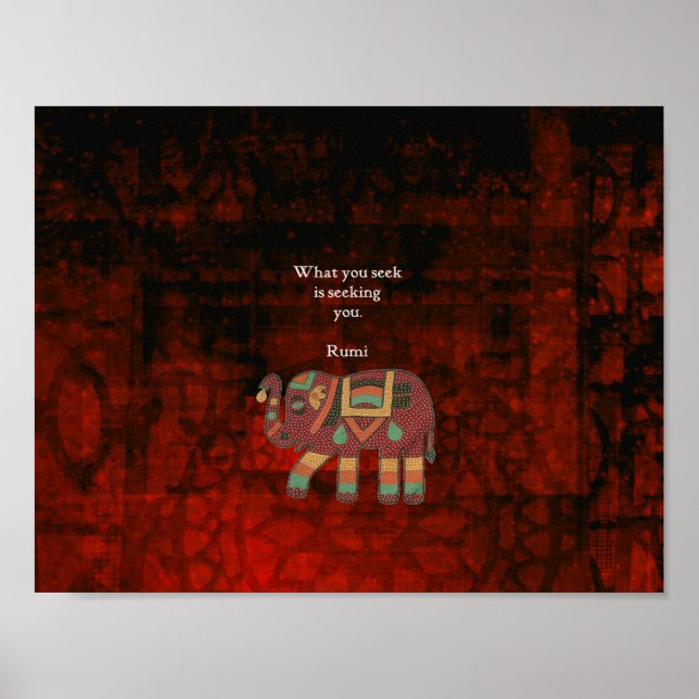 Det du söker citat för inspirationsögoni poster (Framsidan)
