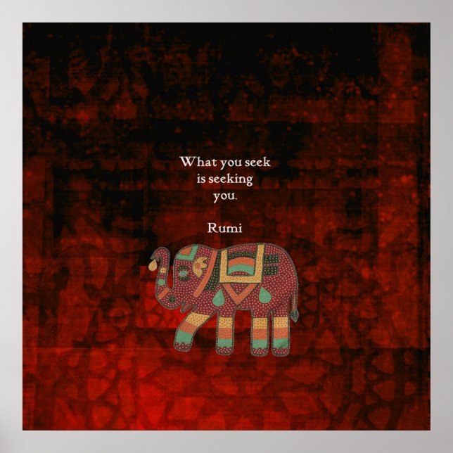 Det du söker citat för inspirationsögoni poster (Framsidan)