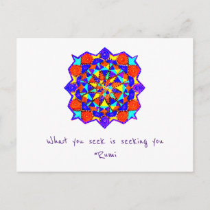 Det du söker söker dig. vykort