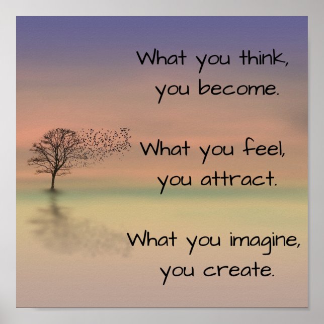 "Det du tänka blir.." Poster (Framsidan)