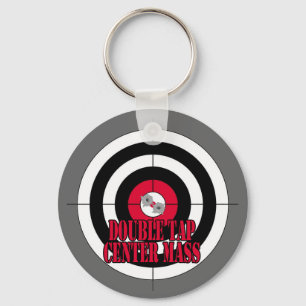 Det dubbla klapp centrerar samlas Keychain Nyckelring