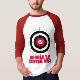 Det dubbla klapp centrerar samlas vapnet uppsätta t-shirt