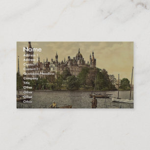 Det ducal slottet, östlig sida, Schwerin, Visitkort
