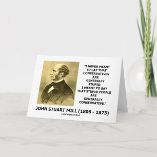 Det dumma folket är allmänt det konservativa kort