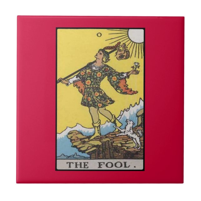 Det dumma Tarot kortet avbildar Kakelplatta (Framsidan)