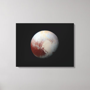 Det dvärg- planet Pluto vid nya horisonter slogg Canvastryck
