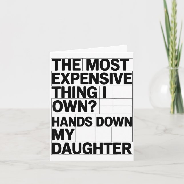 Det dyraste jag äger_Hands Down Min Dotter Kort (Framsida)
