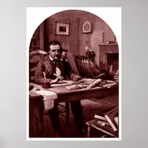 Det Edgar Allan Poe trycket numrerar 6 Poster