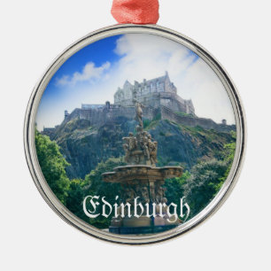 Det Edinburgh slottet skräddarsy produkten Julgransprydnad Metall