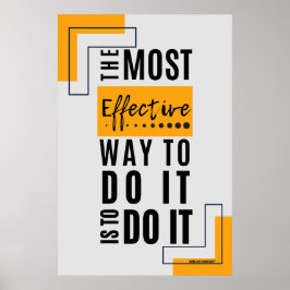 Det effektivaste sättet: att göra något poster