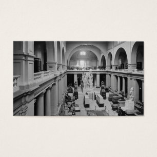 Det egyptiska museet. Insida av huvudsakliga Hall Visitkort