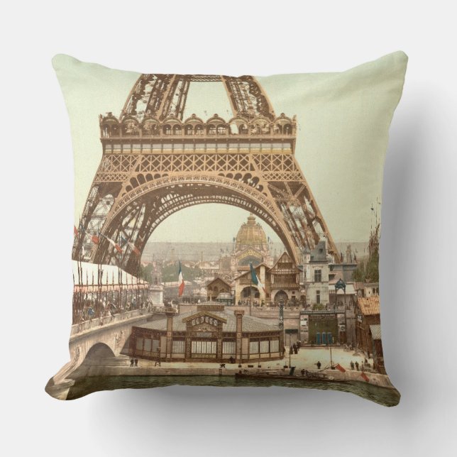 Det Eiffel torn baserar, Paris, frankrike Kudde (Framsida)