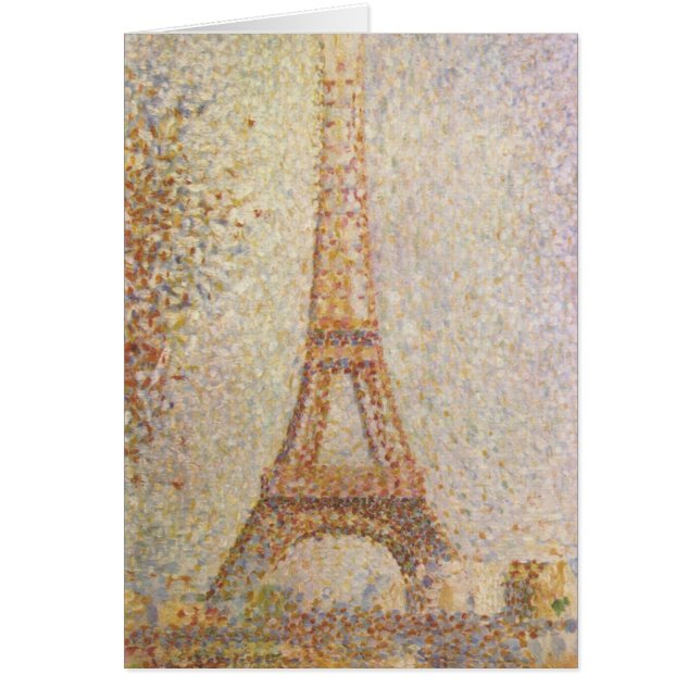 Det Eiffel torn Hälsningskort (Framsidan)