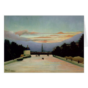 Det Eiffel torn Henri Rousseau 1898 Hälsningskort