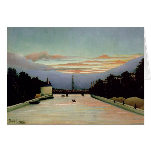 Det Eiffel torn Henri Rousseau 1898 Hälsningskort (Framsidan Horizontal)