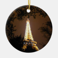 Det Eiffel torn på natten