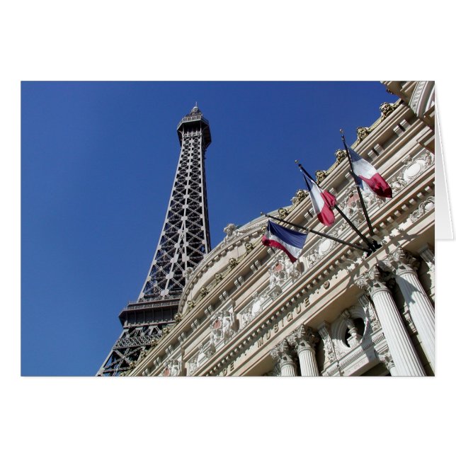Det Eiffel torn, Paris Hälsningskort (Framsidan Horizontal)