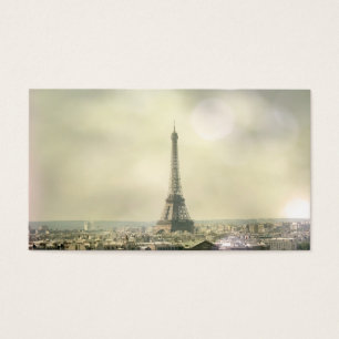 Det Eiffel torn profilerar kortet Visitkort