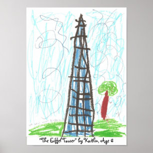 "Det Eiffel torn" vid Kaitlin,… Poster