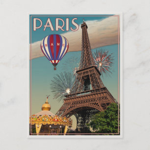 Det Eiffel torn Vykort