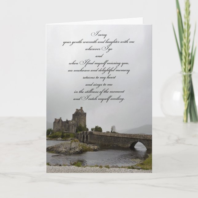 Det Eilean Donan slottet som är tänkande av dig, Kort (Framsida)