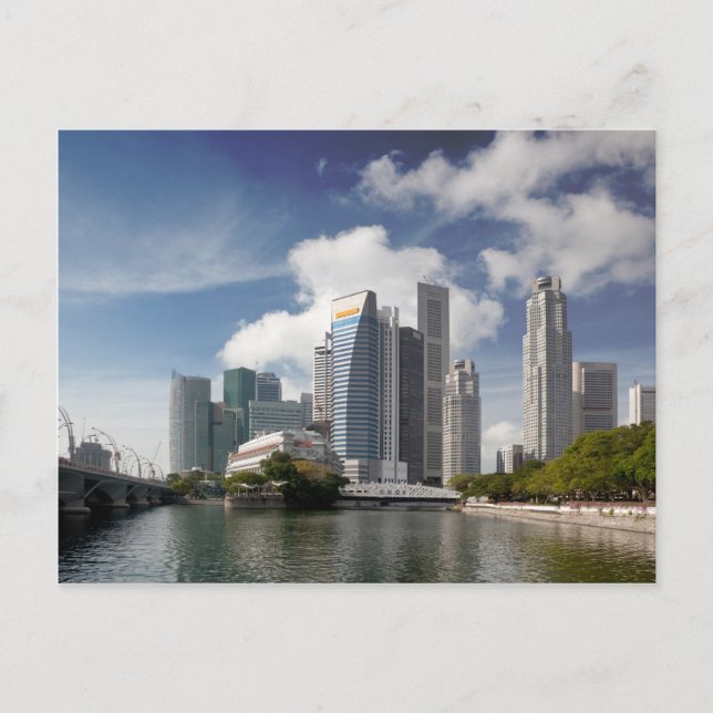Det ekonomiska distriktet Singapore Vykort (Framsida)