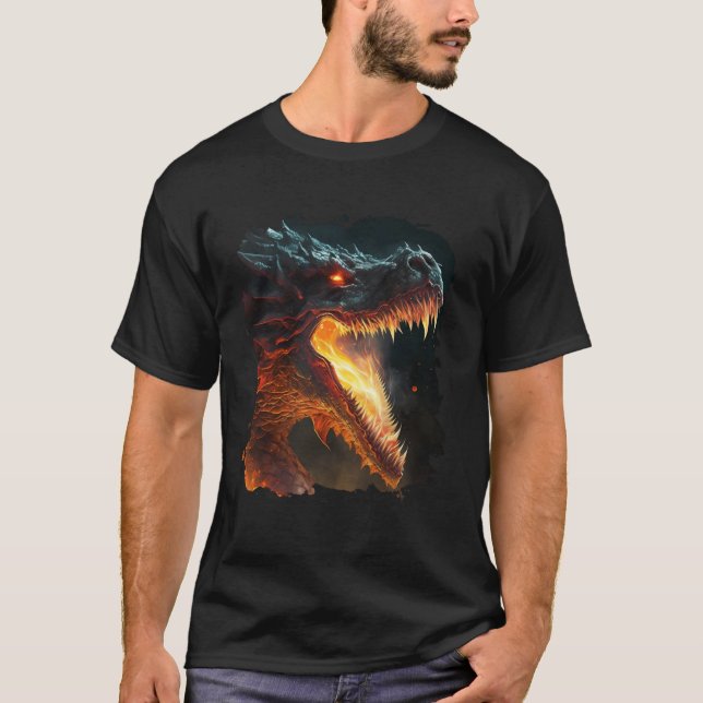 Det eländiga drakandet av makt och eldar t shirt (Framsida)