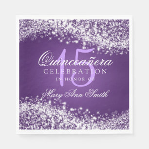 Det eleganta Quinceanera partyet som Sparkling, Pappersservett