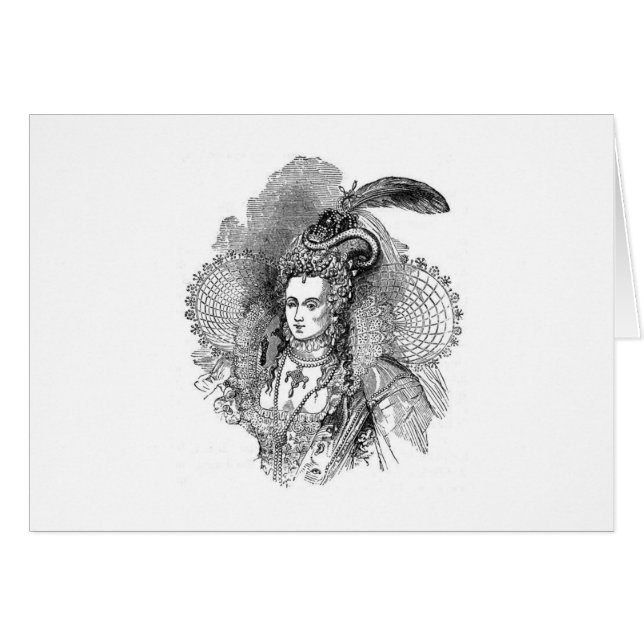 Det Elizabethan Hälsningskort (Framsidan Horizontal)