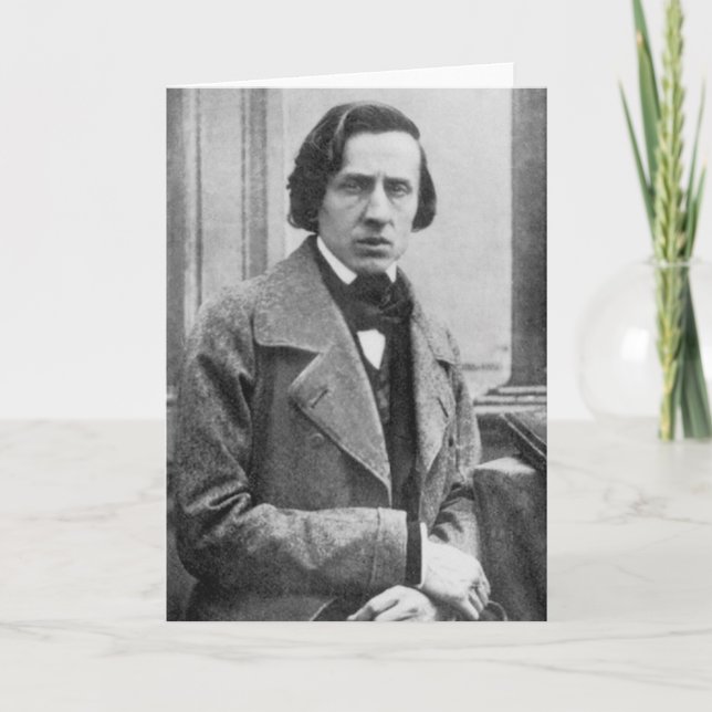 Det enda bekant fotograferar av Frederic Chopin Kort (Framsida)