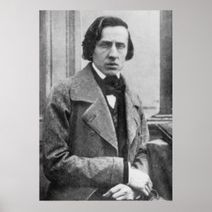 Det enda bekant fotograferar av Frederic Chopin Poster