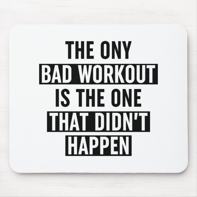 Det enda dåliga resultatet är det som inte hände musmatta (Framsidan)