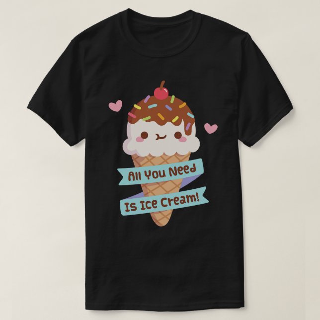 Det enda du behöver är en sotkramsoffert. t shirt (Design framsida)