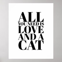 Det enda du behöver är Kärlek och en katt Kattunge