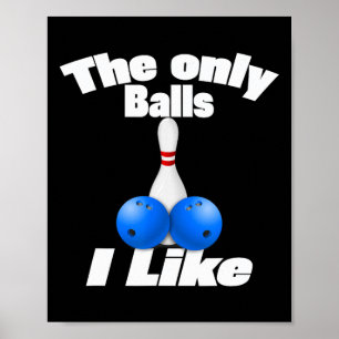Det enda jag gillar Gay Lesbisk Matchande Bowlingl Poster