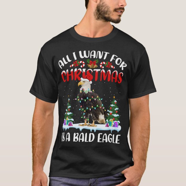 Det enda jag vill ha i julklapp är en bald t shirt (Framsida)